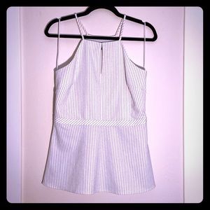 Banana Republic Striped Peplum Tank